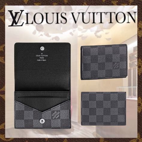 LOUIS VUITTON Damier Graphite Envelope Business Card Holder 